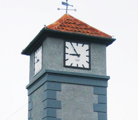 W.H Webb clock tower recently restored by Cleary Contracting